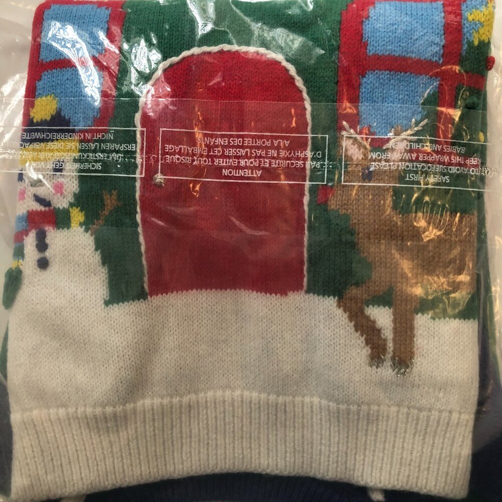 NWT Mini Boden Festive Graphic Crew Sweater - Picture 5 of 5